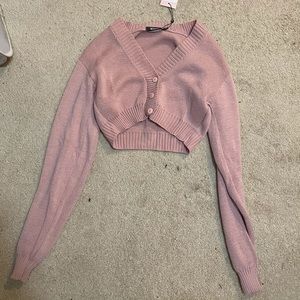 Misguided pink cardigan